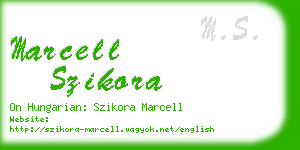 marcell szikora business card